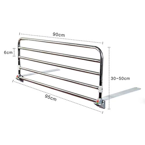 XD Panda Parques de Seguridad Soporte de Cama de Seguridad Protector Lateral Plegable de riel para Ancianos, Adultos y Asistencia Manija para discapacitados Barandilla de Cama Hospital Barra de parac