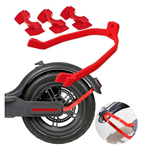 XIAOFANG En Forma for Xiaomi MIJIA M365 Cola Pro Scooter eléctrico Accesorios Guardabarros Trasero Soporte Plantilla ortopédica de la Manga del cojín Rojo Accesorios (Color : Red)