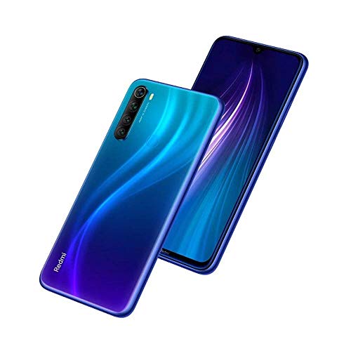 Xiaomi Redmi Note 8 - Smartphone de 6.3" FHD+ (Snapdragon 665 Octa Core, 4 GB RAM, 64 GB ROM, cámara trasera cuádruple de 48 MP, batería de 4000 mAh) Neptune Blue