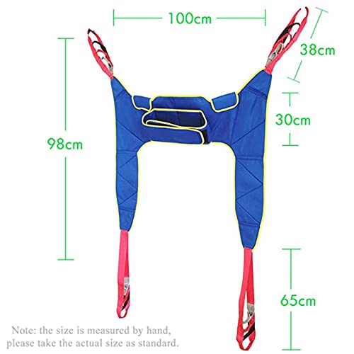 XYEJL Arnés Elevación Paciente Cuerpo Completo, Grúa De Paciente, Eslinga De Elevación con para Paciente Y Minusválido, Carga MáXima de 230 Kg,B
