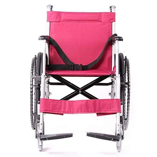 Y DWAYNE Excel Silla de Ruedas bariátrica Extra Ancha Silla de Viaje portátil Plegable Asiento de 24"de Ancho Longitud del Escritorio Brazos extraíbles, reposapiés abatibles Marco Cromado