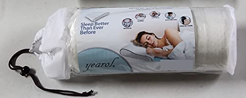 Yearol ® A1 Almohada Cervical viscoelástica. Diseño ortopédico para Evitar el Dolor de Cuello y Hombros. Ayuda a Dormir con sueño Profundo. Relleno de Espuma con Memoria. 50cm.