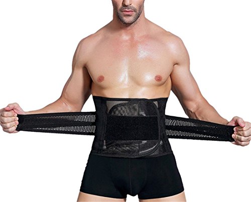 YeeHoo Respirable Waist Trimmer Faja Hombres y Mujeres Abdomen Adelgazar Cintura Cinturón Ajuste Lumbar y Soporta, Corrector de Postura y Rehabilitación de Dolor y Lesiones