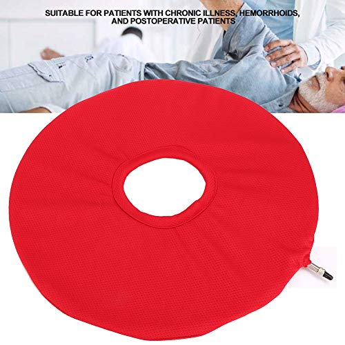 Yinhing Almohada antiescaras, cojín antiescaras Forma Redonda Inflable Anciano postrado en Cama Persona Almohadilla Inflable antiescaras para el hogar