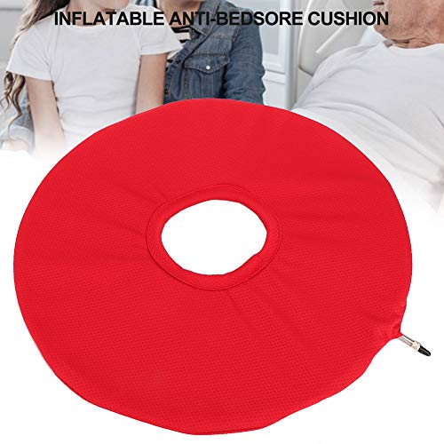 Yinhing Almohada antiescaras, cojín antiescaras Forma Redonda Inflable Anciano postrado en Cama Persona Almohadilla Inflable antiescaras para el hogar