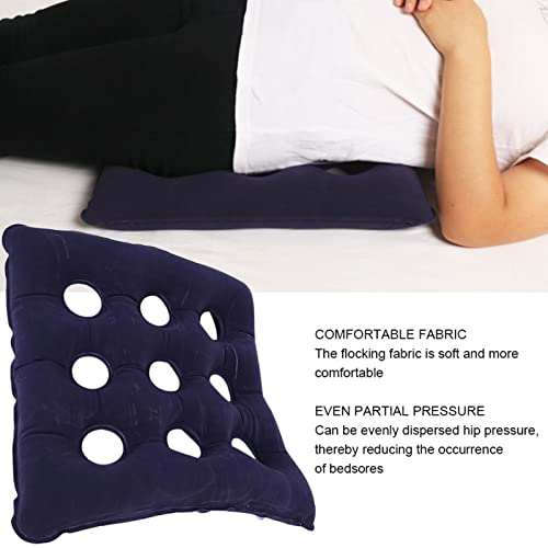 Yinhing Almohada para glúteos para el Cuidado de la Salud, Cojín antiescaras para Ancianos, Cojín Inflable para Silla, Almohada de Aire antiescaras, Almohada de Apoyo para la Espalda, Cojín (Azul2)