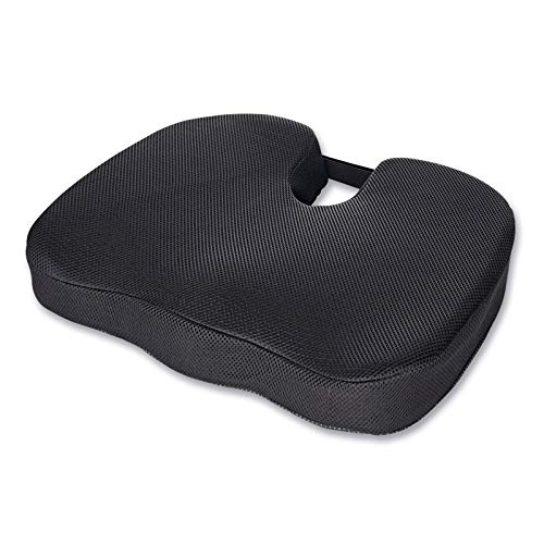 Yizhet Cojín Coxis, Cojín del Asiento Ergonomico para Silla de Oficina, Cojín Ortopédico de Espuma Viscoelástica Cojín Hemorroides Antideslizante con Funda Lavable para Coche, Oficina, Auto, Hueso