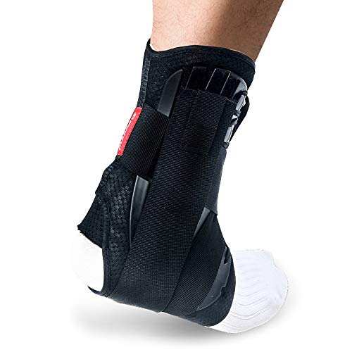 YMYGBH Kuangmi Tobillera Deportes Soporte Ajustable Correas del Tobillo del Pie Estabilizador Ortesis De Compresión De Fútbol Tobillo Calcetines Protector (Color : Black XL)