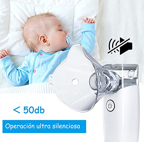 Ynpuz Nebulizador Portatil Inhalador, Inhaladores para Niños y Adultos, nebulizador de malla silencioso de tamaño bolsillo