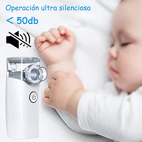 Ynpuz Nebulizador Portatil Inhalador, Inhaladores para Niños y Adultos, nebulizador de malla silencioso de tamaño bolsillo