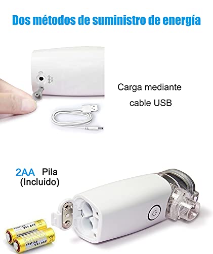 Ynpuz Nebulizador Portatil Inhalador, Inhaladores para Niños y Adultos, nebulizador de malla silencioso de tamaño bolsillo