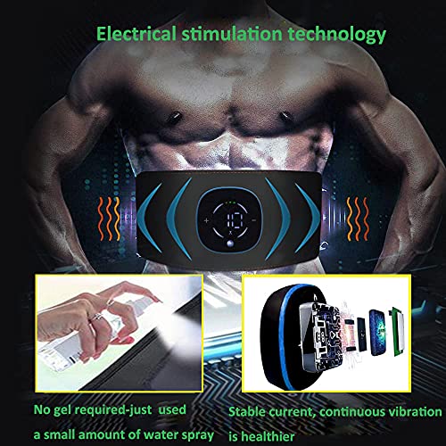 Yonars EMS Electroestimulador Muscular Abdominales, 10 Modos, 20 Niveles Diferentes para, Electroestimulacion Estimulación ABS Trainer para Abdomen/Brazo/Piernas/Cintur