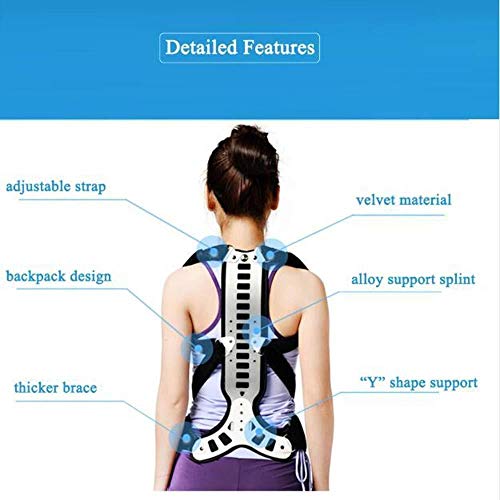 YONGYONGCHONG Entrenador de Postura Postural Extensión de Espalda enderezadora Brace for cifosis, escoliosis Leve, jorobado Tratamiento Lordosis Corrección Anti-jorobada (Size : Small)