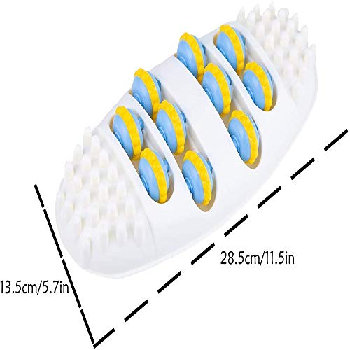 Youery Rodillo de Masaje de Doble Pie，Masajeador de Pies Rodillo Aparato para alivia dolor en el arco,talón y fascitis plantar y ayuda a mejorar la circulación