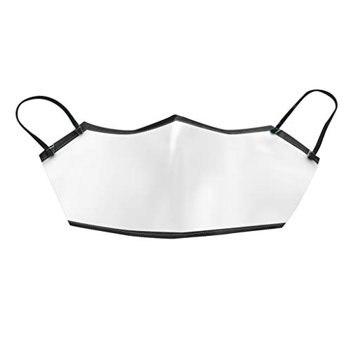 YpingLonk 1 Unidad, Protector de Cara Visual Transparente para Adultos, cómodo, de Moda, pañuelo Bandana