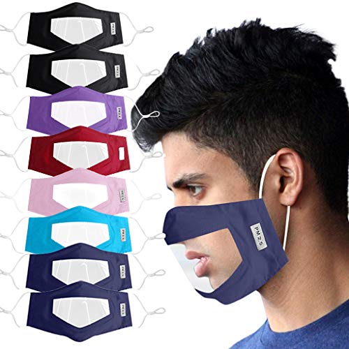 YpingLonk 10PC Protector Adulto Claro Ventana Visible expresión para los sordos y difíciles de oír para los Hombres Mujeres