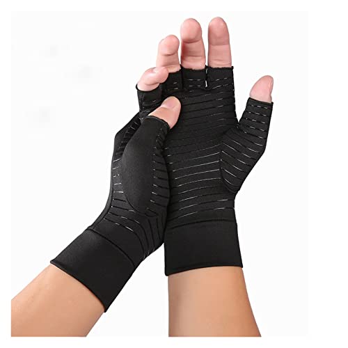 YSFQLQ Guantes de Artritis de compresión con Gel de Silicona Antideslizante Guantes de Mano Abiertos for Soporte de muñeca Alivio de Dolor Articular artictrítico (Size : S)