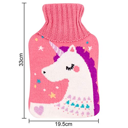 YUESEN Hot Water Bottle with Cover Hot Water Bottle Hot Water Bottle Children Removable and Washable Hot Water Bottle Hot Water Bottle with Washable The Best Christmas Winter Gifts 2000ml