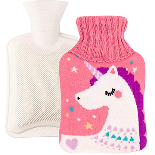 YUESEN Hot Water Bottle with Cover Hot Water Bottle Hot Water Bottle Children Removable and Washable Hot Water Bottle Hot Water Bottle with Washable The Best Christmas Winter Gifts 2000ml