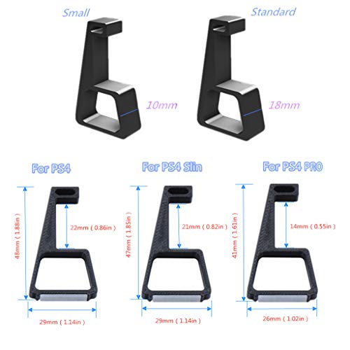 Yushu Para PS4 para Slim para Pro Pies Soporte Consola Horizontal Soporte Patas de enfriamiento (Tipo: Soporte de host de juego)