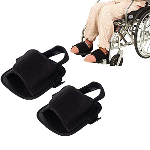 YUXINCAI 2 Piezas De Zapatos Fijos De Nailon para Sillas De Ruedas, Zapatos Antideslizantes para Sujetar Los Pies, Antideslizantes, Zapatos De Seguridad para Sillas De Ruedas para Ancianos