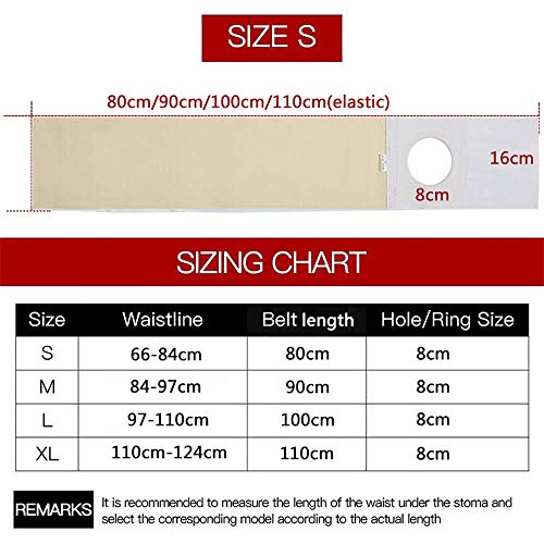 YUXINCAI Cinturón De Ostomía Abdominal Brace Binder Faja De Soporte De Ostomía para Bolsa De Colostomía con Apertura De Estoma De 3,14"Prevención De Hernia Paraestomal