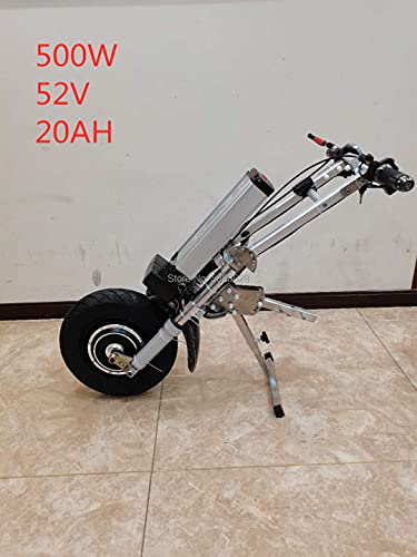 YUXIwang Silla de Ruedas 500W 52V 20Ah Power Motor Handbike eléctrico para Deportes Silla de Ruedas Handcycle (Color : Shipping Cost)