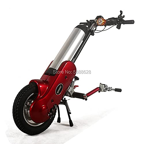 YUXIwang Silla de Ruedas Mejor Precio 36V / 12AH Handbike eléctrico Manual de manejo de la Cabezal de la cabecera Tracción de la Cabeza Booster para discapacitados (Color : Intermediate Connect)