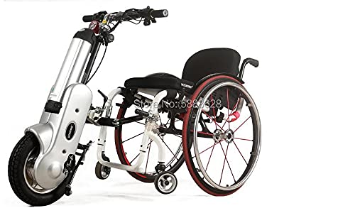 YUXIwang Silla de Ruedas Mejor Precio 36V / 12AH Handbike eléctrico Manual de manejo de la Cabezal de la cabecera Tracción de la Cabeza Booster para discapacitados (Color : Intermediate Connect)