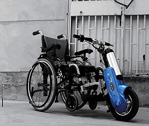 YUXIwang Silla de Ruedas Mejor Precio 36V / 12AH Handbike eléctrico Manual de manejo de la Cabezal de la cabecera Tracción de la Cabeza Booster para discapacitados (Color : Intermediate Connect)