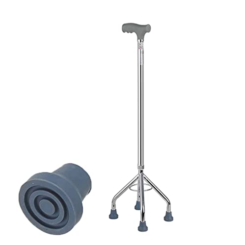 YXW Muletas Cuatro Patas, Bastones de Aluminio para Ancianos, muleta de pie de 4 Puntas Ajustable de 10 Niveles para Hombres y Mujeres, Carga 100 kg