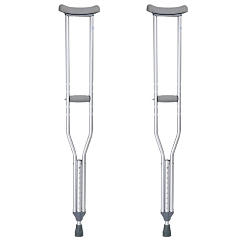 YXW Muletas de Axilas Ajustables, muletas axilares para Caminar, 2 Unidades, muletas ortopédicas médicas para niños, jóvenes, Adultos Altos, Peso máximo 130 kg (Size : Small 93-114cm)