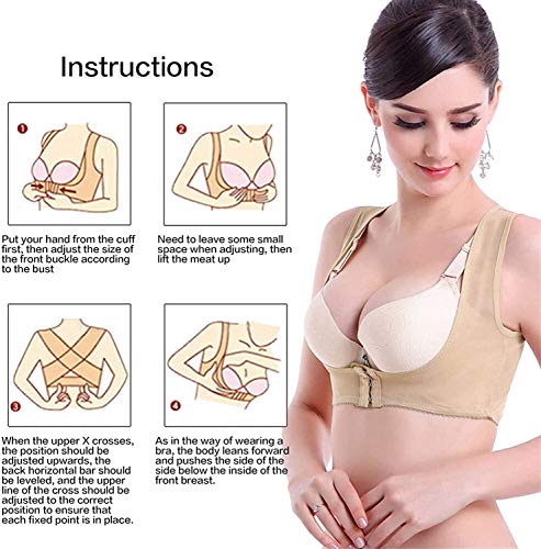 yxx Órtesis de Espalda Brace Hombro Correa de Soporte 1PCS Pecho de Las Mujeres Corrector de la Postura Talladora del Cuerpo del corsé for el Cuidado de la Salud Gota de envío S/M/L/XL/XXL 10,10 (