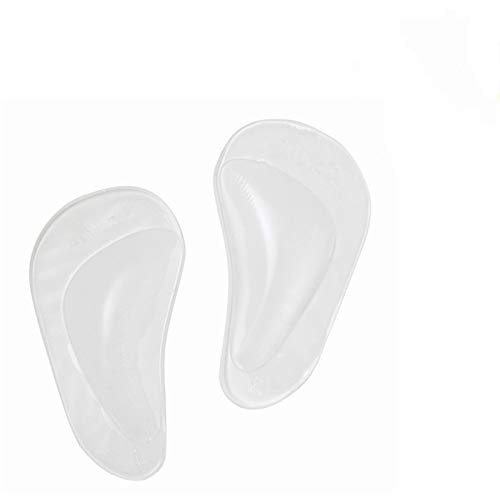 yxx Varón y Hembra los Plantillas ortopédicas, Plantillas de Silicona for Corregir la rotación Interna, la Ayuda de Arco del Gel Pads, 1 par de tacón cuña Lateral Plantillas (Size : S)