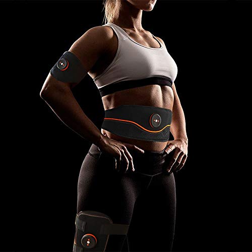 YYDM EMS Muscular, Abdominal Dispositivo De Entrenamiento De Estimulación, Quemar Grasa para Fortalecer Los Músculos, Dar Forma Al Cuerpo De Carga USB,Abdomen + Arms + Legs (2)