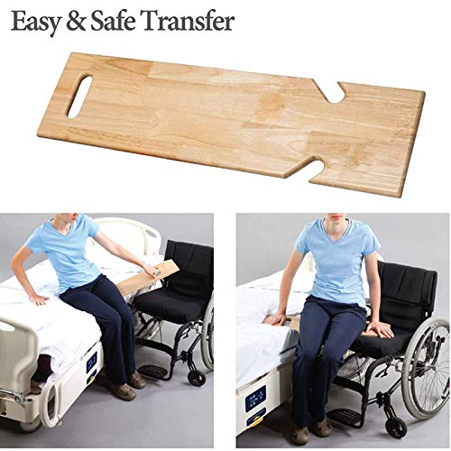 Z-SEAT Dispositivo de Asistencia de Tabla de Transferencia Deslizante de Madera, para transferir Pacientes, Ancianos y discapacitados de la Silla de Ruedas a la Cama, bañer