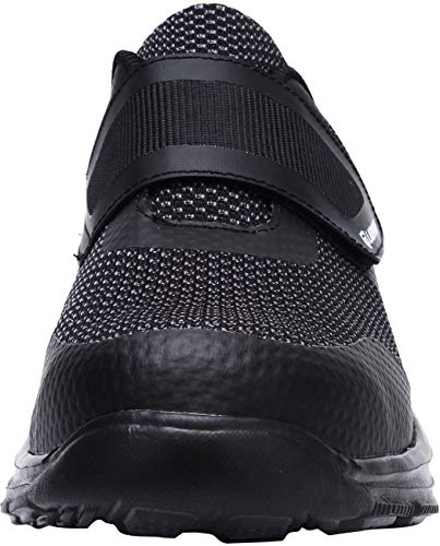 Zapatillas de Seguridad Hombre,LM180121 SBP Zapatos de Trabajo Mujer con Punta de Acero Ultra Liviano Reflectivo Transpirable 40 EU,Triple Negro