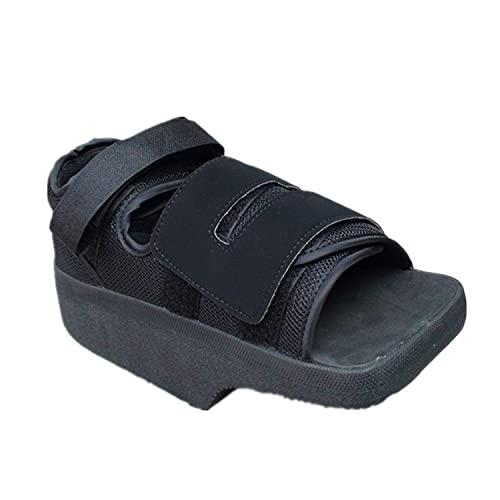 Zapato de Caminante Ajustable Post-OP Zapato con Caminata de Aire Malla fundida Médica Ortopédica Cante de Negro Uno para pie para el pie Cuidado de la Salud Torno de Tobillos Soportes de pie 729