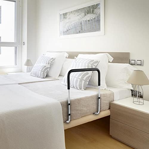 ZHBW Rieles De Cama Riel Mano Ajustable En Altura Personas con Barra Asistencia Revestimiento Protección Caídas (Color : Black)