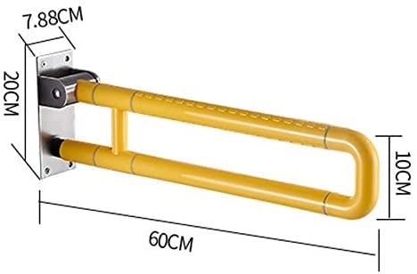 ZHIFENCAO Asa de Seguridad Manija de Seguridad Handrail de Acero Inoxidable Handrail de Ancianos for niños sin Barrera de Barril de Toalla Plegable