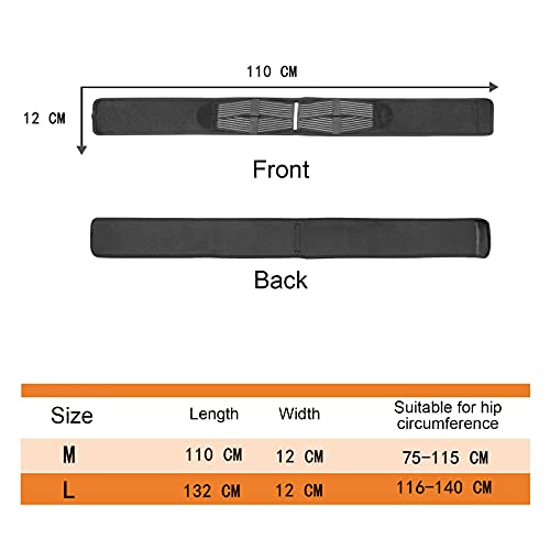 ZIEM Cinturón pélvico para Mujeres y Hombres, articulación sacroilíaca SI, cinturón de Cadera, Transpirable, Antideslizante, Soporte pélvico, VIO del Dolor para estabilizar el Dolor de piernas