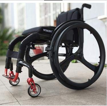 ZJN-JN Silla de Ruedas práctico Deportes Plegables para sillas de Ruedas para la Silla de Ruedas de Fibra de Carbono (Color : Electric handbike)