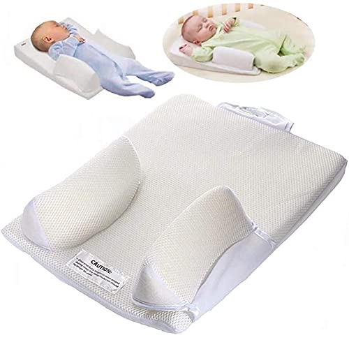 ZPPZ Cojín para Dormir para bebés, Almohada antivuelco para posicionador de sueño