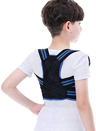 ZWDM Cinturón Lumbar Niños Ajustables Postura Corrector Atrás Soporte Cinturón Niño Niño Niña Ortopédico Corsé Columna Vertebral Espalda Lumbar Hombro Sujetadores Salud Soporte Lumbar