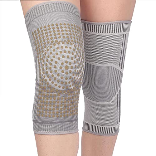 ZXLIFE Almohadillas de Rodilla Cálida, Soporte de Rodilla de Espuma de Tejido de Tejido de Tejido de Punto Suave y Suave Transpirable, para Correr Ciclismo de Escalada,S