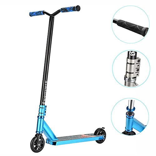 ZYTOSETR Patinete Scooter Freestyle Patinete de Acrobacia Patinete De Trucos Stunt Scooter 6061 Llanta de Aluminio Ruedas PU,Rodamientos ABEC-9,Kick Trick Scooter Pro para Niños (Color : C)