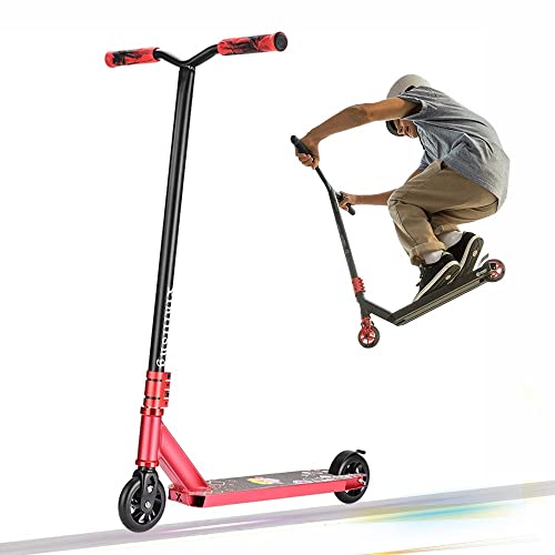 ZYTOSETR Patinete Scooter Freestyle Patinete de Acrobacia Patinete De Trucos Stunt Scooter 6061 Llanta de Aluminio Ruedas PU,Rodamientos ABEC-9,Kick Trick Scooter Pro para Niños (Color : C)