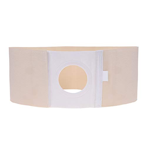 01 Ostomía Abdominal Brace Cinturón de ostomía médico Abdominal Support Stoma Brace Beige(XL)