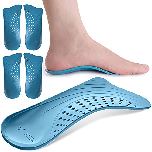 1/2 Plantillas Fascitis Plantar,【2 Pairs】ALBINA Plantillas Ortopedicas Soportes de Arco y Talones Para Fascitis Plantar, Pies Planos, Dolor en Los Pies Plantillas para Mujer Hombre