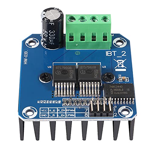 2 unidades BTS7960 43 A Dual H puente Stepper Motor Drive Current Limit Control Semiconductor Refrigeration PWM for Smart Car Motor Drive for Arduino